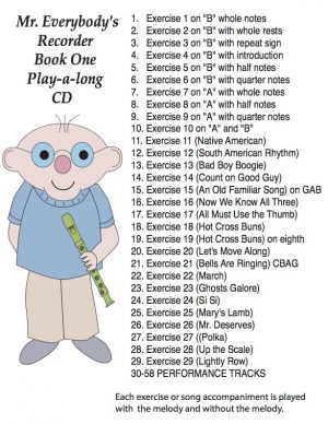 Mr. Everybody's Recorder Book 1 CD