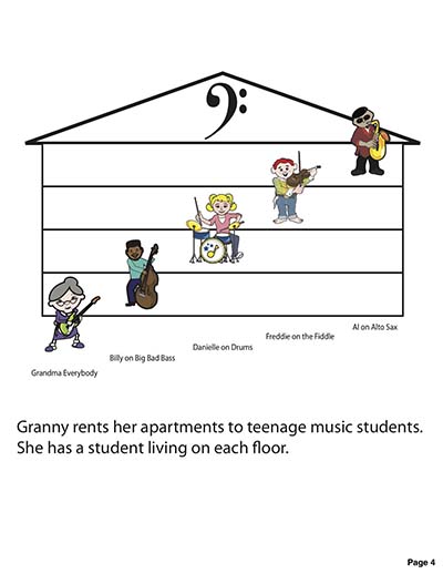 Granny's Musical Apartment Story Book page 4