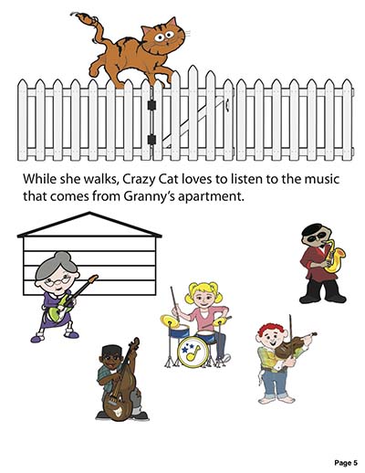 Granny's Musical Apartment Story Book page 5